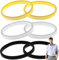 Benaton 3 Paar Gold Ärmelhalter Männer und Frauen, Anti Rutsch Armband, Männer Ärmelhalter, Elastische Metallarmbänder, Elastische Hemd Ärmelhalter, zum Fixieren von Langen Ärmeln(gold+silber+schwarz)