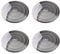 YINETTECH 4PCS Car Audio Speaker Cover Door Loudspeaker Trim Compatible with Mercedes-Benz E/C/GLC Class W213 W205 Car Interior Accessories Bright Silver Stainless Steel