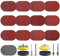 Lija 50mm 260PCS Disco de Lijas con Accesorios para Taladro Amoladora para Pulir Madera Faros Coche