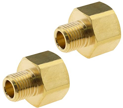 eMagTech 2pcs Adaptateur de Nettoyeur Haute Pression 14mm Mâle à 22mm Femelle Raccord de Tuyau en Laiton Coupleur Connecteur Convertisseur pour Nettoyeur Haute Pression Tuyau d'eau 4500 PSI