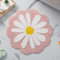 Joli tapis de bain à fleurs roses - Absorption d'eau - Antidérapant - Lavable en machine - Pour chambre à coucher, cuisine, salle de bain, toilettes, 65,6 x 65,6 cm (rose)