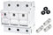 grenda-hammer® | Neozed Lasttrennschalter Set D02-3-polig Set mit Sicherungen und Passhülsen (Lasttrenner Set 3x35 Ampère)