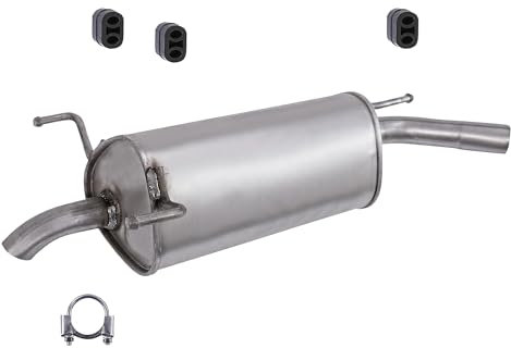 ATEC Germany Auspuff Schalldämpfer Set 1x Endschalldämpfer, mit Montagematerial Kompatibel mit OPEL CORSA C (X01)
