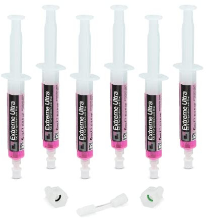 ERRECOM Extreme Ultra - 6 x 6 ml, Stop-Fuites pour Systèmes de Climatisation et Réfrigération, contient adaptateurs 1/4 SAE et 5/16 SAE (R410a, R32)