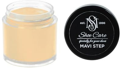 Crème Réparation & Recoloration MAVI STEP Cuir - Combleur Fissures - Canapés, Chaussures - Restaure Couleur & Répare Éraflures - 390 Beige Clair