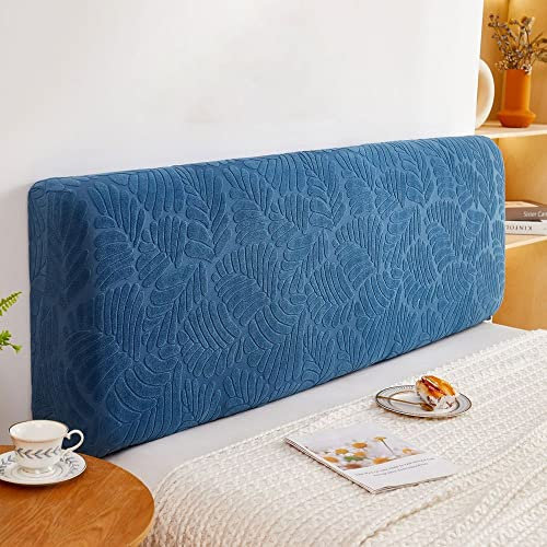 WSGJHB Bett Kopfteil Bezug Bettkopfteil Hussen, Strecken Weicher Staubdichte Hussen für Schlafzimmer Kopfteil Betthusse für das Kopfteil 170-190 cm Blau