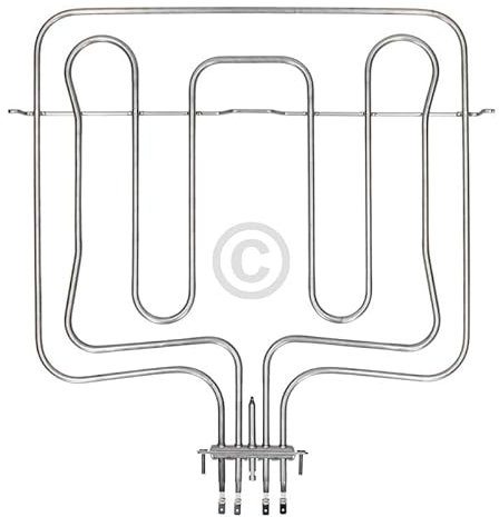 LUTH Premium Profi Parts Chauffage Chaleur supérieure Gril 1000W+1700W compatible avec Smeg 806890945 pour cuisinière