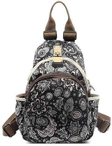 DEEVORCA Damen Rucksack Modern – Wasserdichtes Oxford-Gewebe, Anti-Diebstahl-Design, Viele Fächer, Verstellbare Schultergurte – Ideal Für Dates, Reisen & Pendeln (Zeitloses Schwarz)