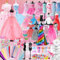 WSNDM 400+ Stücke Modedesign Mädchen, DIY Kunst und Bastelset Nähsets Sketchbook Stoffschere, Fashion Design Basteln Nähset Set, mit 3 Mannequins, Lernspielzeug, für Mädchen Kinder 8 9 10 11 12 Jahre