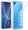 Phoona Cover per iPhone XR Custodia con 2 Pezzi Pellicola Vetro Temperato,Ultra Sottile Trasparente Silicone Protettiva Case per iPhone XR Sottile Morbida Antiurto Cover