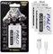 Mspalocell Batería Litio de 9V 650 mAhpaquete 4, Estampado Tigre Carga rápida 1500+ ciclos Batería de Bloque 9V Recargable con Cable Micro USB e indicador Carga, batería 9V Baja autodescarga
