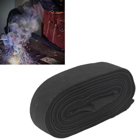 Couvercle de Câble de Torche de Soudage TIG, Manchon de Protection pour Pistolet de Soudage en Nylon Résistant à la Chaleur, 4 Cm X 7,5 M, Noir