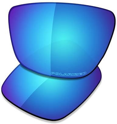 Saucer Lentes de repuesto prémium para gafas de sol Oakley Leffingwell OO9100, Azul glaciar polarizado, Taille unique