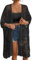 Bsubseach Cover Ups for Swimwear Women Open Front Lace Kimono Cardigan Swimsuit Coverup Sheer Beach Dress Black