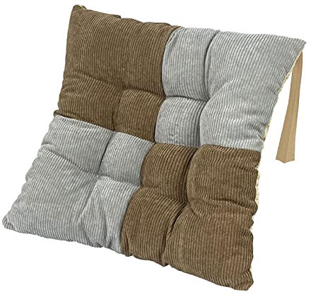 Aizuoni Sitzkissen 40x40, Gartenkissen, Stuhlkissen Outdoor Stuhl, Kissen Gartenstuhl, Chair Cushion, Outdoor Stuhlkissen, Quadratisches Bodenkissen, Weich, Dick, Stuhlsitzkissen Für Büro
