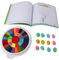 Itonash Juego de Pintura para Niños, Kit de Pintura de Dedos para Niños y Libro, Almohadilla de Sello de Huellas Dactilares Lavable de con Cubierta de Sellado para Dibujar