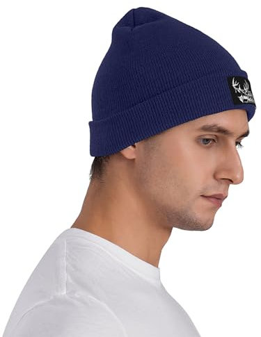 NCLIKGOR Hoyt and Archery Beanie-Mützen für Männer und Frauen, Totenkopfmütze, Winter-Strickmützen