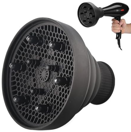 JAWUZ Diffusor Haar Universal,diffusor aufsatz föhn,Diffusor Aufsatz Silikon,Haartrockner Diffusor Faltbar Föhnaufsatz Locken Universal