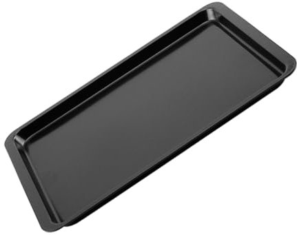 PEPLAYTAL 1 Pieza plancha de barbacoa no bandeja de hornear paleta de pizza moldes para hornear cuadrado Horneando sarten parrilla horneado plato de pizza Black