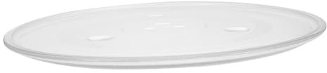 Healifty Plato de Vidrio para Microondas Bandeja Giratoria y Accesorio de de Instalar y Sustituir Compatible con Hornos Microondas