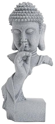 SCBOY Adornos de budas Decorativos inspiradas en el Zen Cultiva un Ambiente Relajante y Espiritual Buda Adecuadas para Home Decoration Jardín Exterior etc (A)