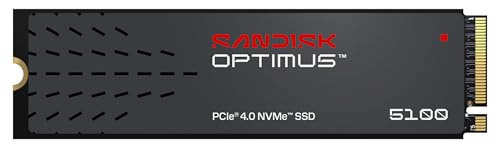 SANDISK Optimus 5100 NVMe SSD 4 TB (bis zu 7.100/6.700 MB/s sequentielles Lesen/Schreiben, M.2 2280, PCIe 4.0x4)