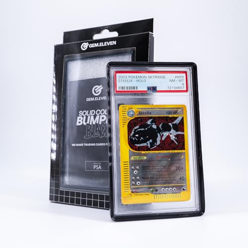 GEM.ELEVEN Sentinel Slab Protector für PSA – Schutzrahmen für gegradete Karten – Stoßabsorbierender Slab Schutz für Trading Cards (Black)