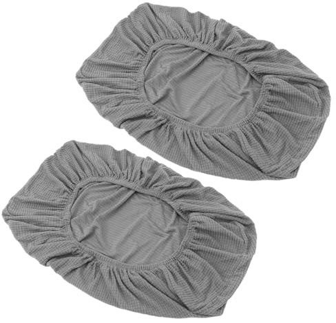 WOONEKY 2 Piezas Funda Protectora Interior para Unidad de Aire Acondicionado Split, Cubierta Transpirable y Elástica 69-85 Cm, Color Gris Azul, para Protección contra Polvo en Hogar
