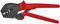 KNIPEX Crimpzange auch für Zweihandbedienung mit rutschhemmenden Kunststoff-Hüllen brüniert 250 mm, 97 52 19