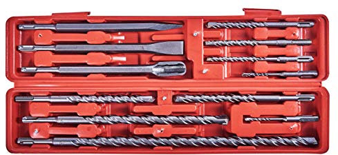 Amtech E0670 SDS Chisel and Drill Set in Blow Case, 12-Piece