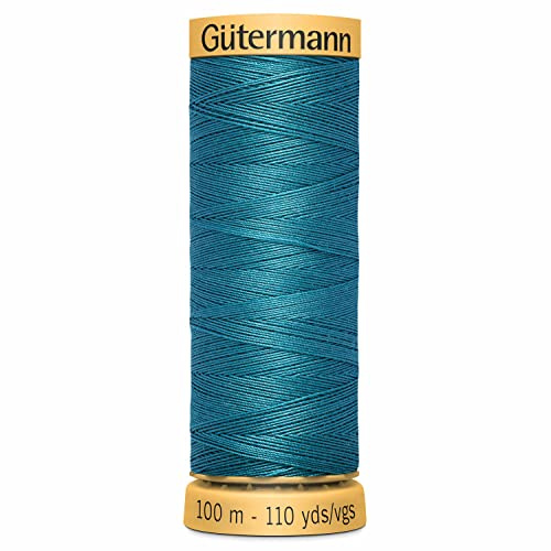 Gutermann Natural Cotton 100m Quilting Sewing Machine Sewing Thread Blue - 6934