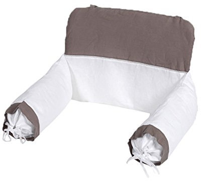 Lait Baby RRL Radius von Mond Sitzverkleinerer für Kinderbett, Weiß/Taupe, 50 x 60/55 x 18