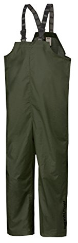 Helly Hansen Waterproof Bib Overalls for Men, 480 Army Green, Small