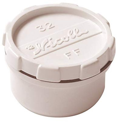 tampon de visite pvc - avec bouchon - mâle / femelle - diamètre 50 mm - nicoll fjb - blanc