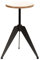 Wink design, Sola, Sgabello Regolabile a Vite, Legno, Grigio