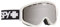Spy Woot Matte White Skibrille, Silver Mirror/Persimmon, One Size