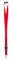 Karteo Schlüsselband rot mit Karabinerhaken und Sicherheitsverschluss [1 Stück] Lanyard mit Schnalle für Kartenhüllen Kartenhalter und Ausweise