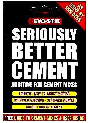 2 x Seriously Better Cement Mortar Plasticiser Mix Additive in a Handy Sachet