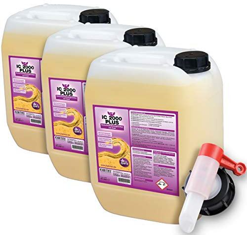 KABITEC IC 2000 PLUS Sicherheitslösungsmittel mit Citrusduft Set (3x 10 Liter Kanister) inklusive gratis Fasshahn, Universal-Reiniger in Profi-Qualität, Nikotinentferner Industriereiniger