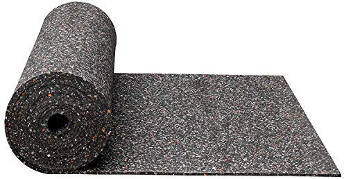 Gummimatte 1 cm Anti-Vibrationsmatte Antirutschmatte 100 x 125 x 1 cm, schwarz (Meterware) (Bautenschutzmatte Antivibrationsmatte Außenbereich Kofferraummatte Bodenschutzmatte Bodenbelag Gummi)