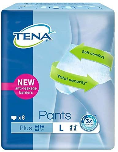 5 X Sanitary Pants Plus Large 8 Pieces