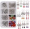SUNNYCLUE 1 Box DIY 10 Paare Trinity Keltisch Blume des Lebens Connector Charms für Schmuckherstellung Kit Ohrringe Selber Machen Set Infinity Love Bastelbedarf für Anfänger Mädchen Frauen Erwachsene