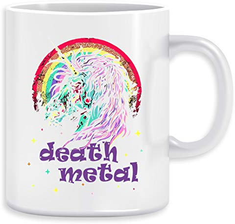 Zombie Unicorn Death Metal Taza Ceramic Mug Cup