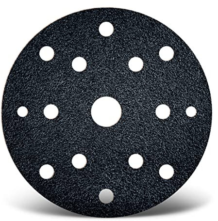 MENZER Black Klett-Schleifscheiben, 150 mm, 15-Loch, f. Exzenterschleifer, Siliciumcarbid (50 Stk.) K40