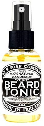 Dr K Soap Company Beard Tonic, Zero, duftneutral, Bartöl für die Bartpflege, 100% natürliche Inhaltsstoffe, 50 ml