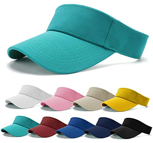Earnmore Visor Cap - Baseball Kappe Visor Pferdeschwanz Cap Washed Outdoor Basecap Vintage Damen Baseballmütze Sonnenvisor Golf Tennis Freizeit Sommer Unisex Herren (Light Green)