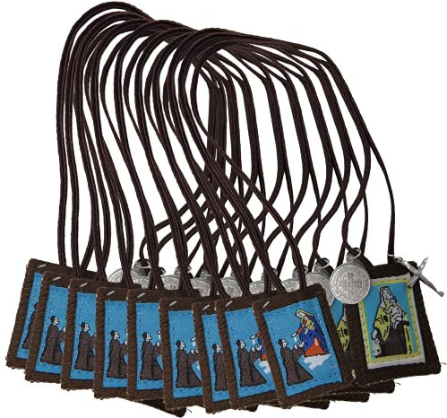 Needzo Bulk My First Scapular Packs, katholische Konfirmation und Erstkommunion, Geschenke für Mädchen und Jungen, Skapulare für Kinder und Jugendliche, 12 Stück