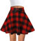 FEOYA Jupe Courte à Carreaux Femme Fille Jupe Ecossaise Taille Haute Gothique Jupe Tartan Évasée Plissée Harajuku Patineuse Tennis Kilt Mini Écolière College Basique Vintage Rétro à Lacets A Rouge M