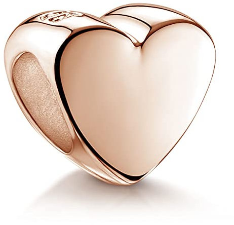Materia Charm Anhänger Herz Rosegold vergoldet Echtsilber Damen #671