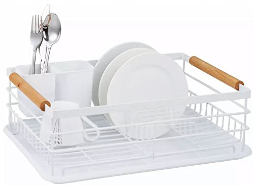 KING HOFF Geschirrtrockner Abtropfgestell Abtropfkorb Geschirrabtropfer Abtropfständer Metall 42.5x32x15.5 cm KH-1730